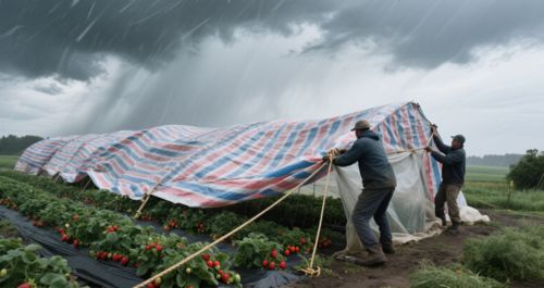 Honghao Tarps Protect Harvests for Greenfield Organic Farm