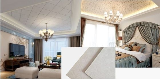 Lightweight PVC Gypsum Panel Ceiling Grid Or Adhesive Installation Durable Fire Resistant Sound Insulation Interior Wall And Ceiling Material