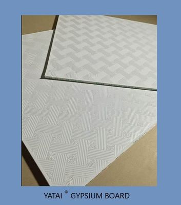 Water Resistant Vinyl Gypsum Ceiling Tiles Lightweight Panels Providing Moisture Protection and Easy Installation Features