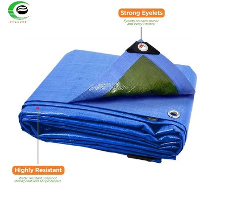 kaufen Mehrzweckwasserdichte Plane Blau/Grün 70-120GSM online manufacture