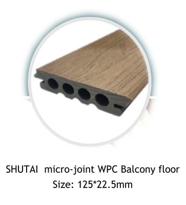 Typically 25-30 Years With Proper Care High Density WPC Deck Resistant To Moisture Composite Decking Material For Long Term