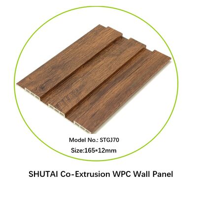 Low Maintenance Wood Plastic Composite Wall Panel With Typically 202mm X 20.5mm Dimensions And Or Grooved Surface Finish Ideal For Exterior Walls